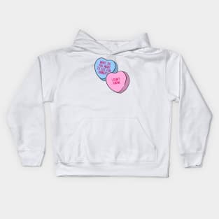 Funny Candy Heart Dinner Kids Hoodie